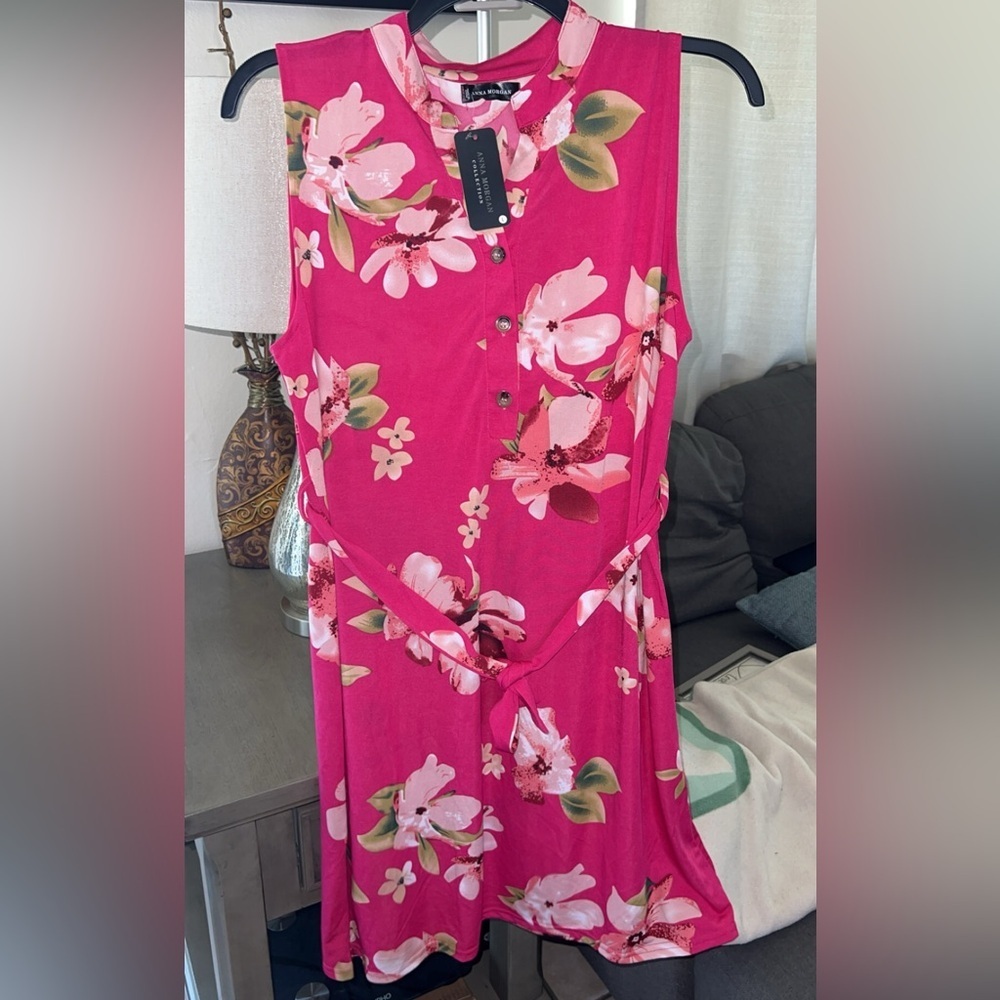 Pink Floral Dress